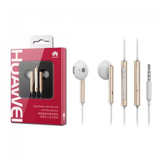 Huawei AM116 In-Ear Earbuds Headphones - Gold White