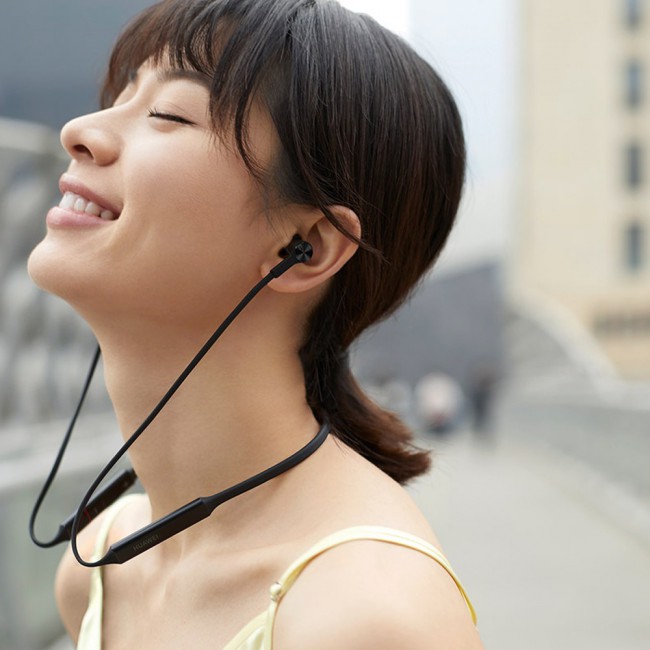 Huwei FreeLace Wireless Bluetooth Headphones – Graphite Black