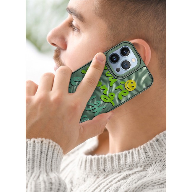CATANES iPhone 13 Pro Max Case Cover Letter Phone Case Creative Soft Back New Design Shell Durable and Fashionable Case/You're Strong Enough to Face it all