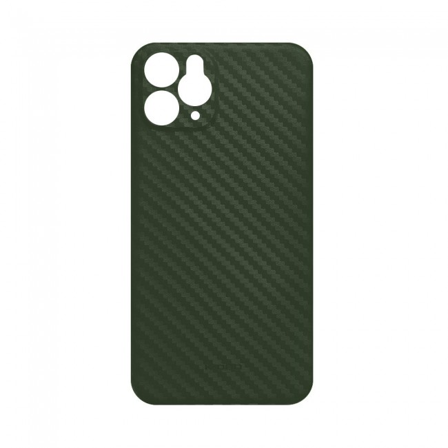 K-Doo Air Carbon Case with Carbon Fiber Design for iPhone 11 Pro Max – Green