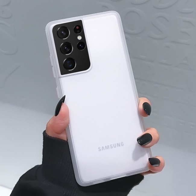 K-Doo Air Skin Case Cover for Samsung Galaxy S21 Ultra - Frosted Clear