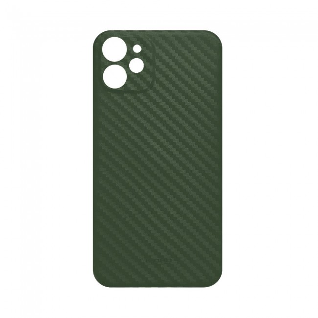K-Doo Air Carbon Case with Carbon Fiber Design for iPhone 11 – Green