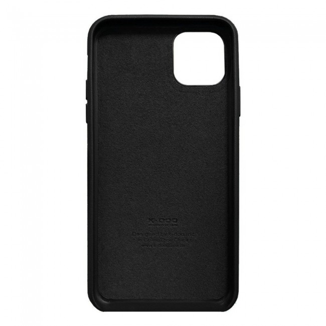 K-Doo Noble Collection Genuine Leather Case for iPhone 12 Pro Max - Black