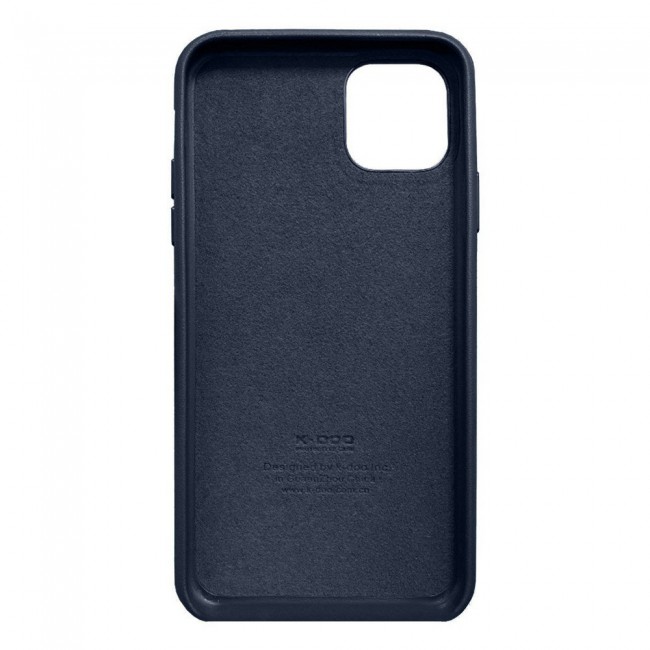 K-Doo Noble Collection Genuine Leather Case for iPhone 11 Pro Max - Blue