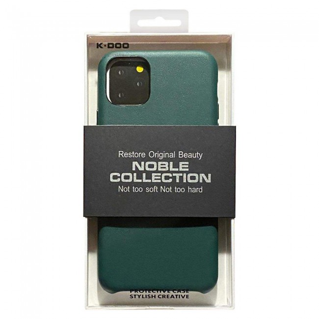 K-Doo Noble Collection Genuine Leather Case for iPhone 11 Pro Max - Green