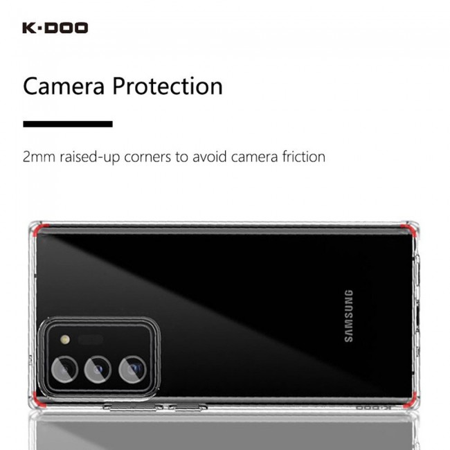K-DOO Guardian Series Case Cover for Samsung Galaxy Note 20 Ultra – Clear