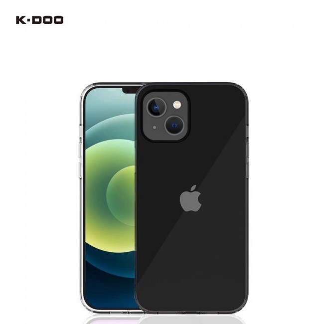 K-DOO Guardian Series Case Cover for iPhone 13 – Clear Black