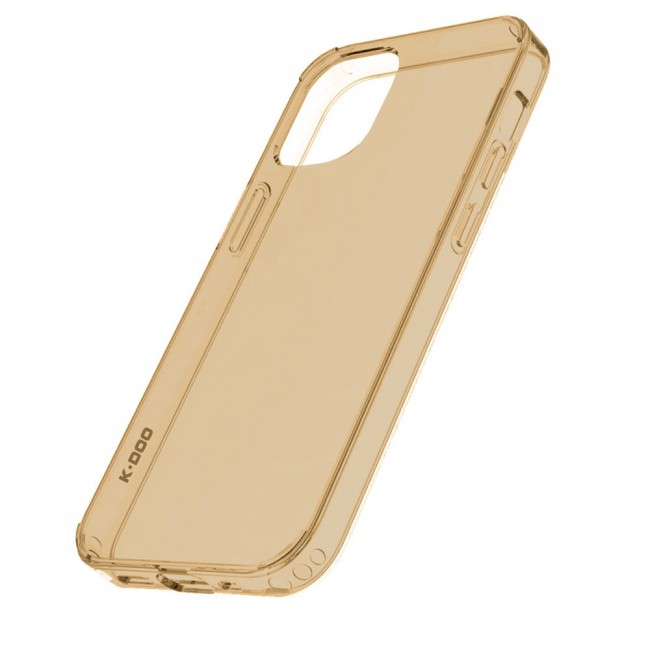K-DOO Guardian Series Case Cover for iPhone 13 – Clear Gold
