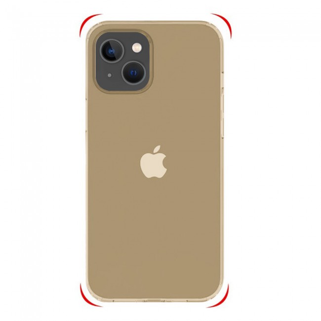 K-DOO Guardian Series Case Cover for iPhone 13 – Clear Gold