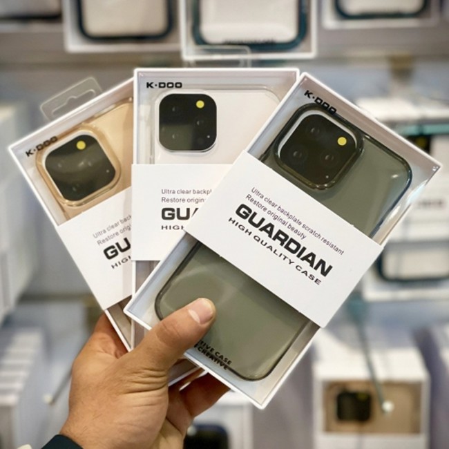 K-DOO Guardian Series Case Cover for iPhone 13 Pro – Clear Black