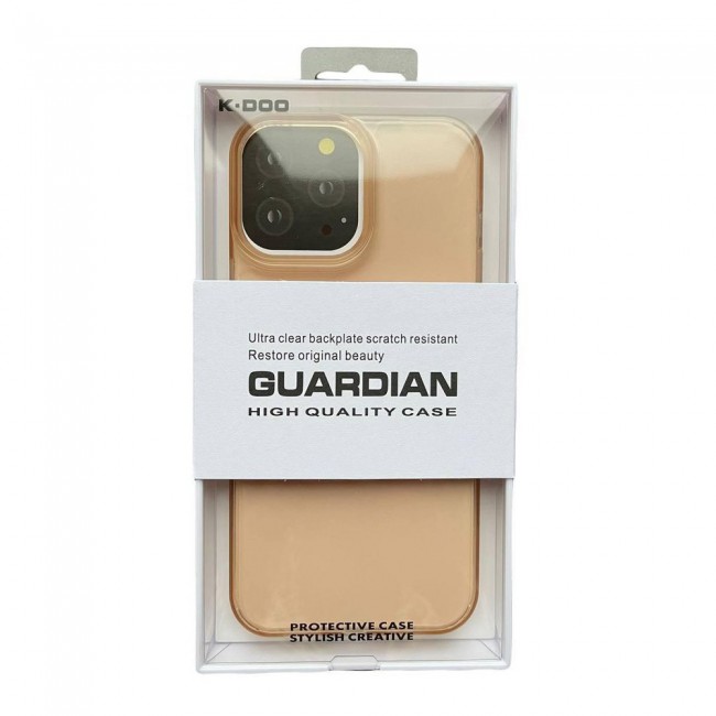 K-DOO Guardian Series Case Cover for iPhone 13 Pro – Clear Gold