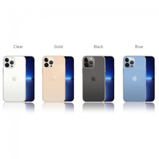 K-DOO Guardian Series Case Cover for iPhone 13 Pro – Clear Gold