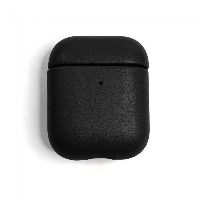 K-DOO Leather Case Cover for AirPods 1 and Airpods 2 - Black