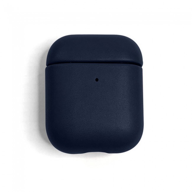 K-DOO Leather Case Cover for AirPods 1 and Airpods 2 - Dark Blue