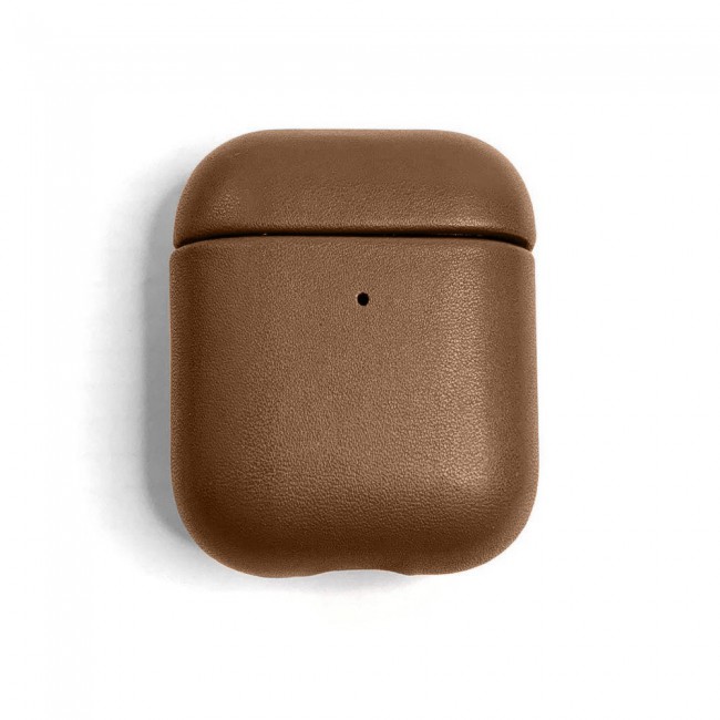 K-DOO Leather Case Cover for AirPods 1 and Airpods 2 - Brown