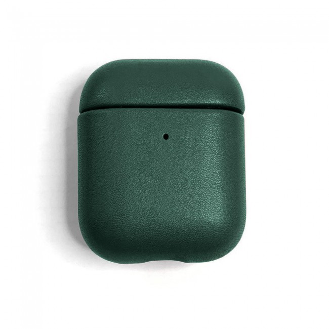 K-DOO Leather Case Cover for AirPods 1 and Airpods 2 - Green