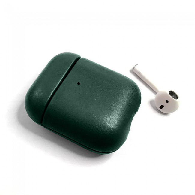 K-DOO Leather Case Cover for AirPods 1 and Airpods 2 - Green