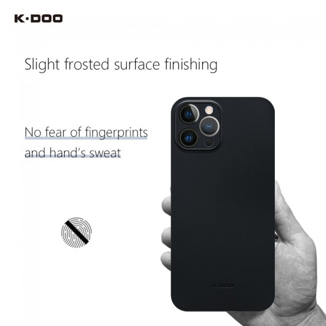 K-Doo Air Skin Case Cover for iPhone 12 Pro Max - Frosted Black