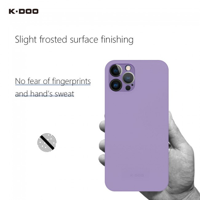 K-Doo Air Skin Case Cover for iPhone 12 Pro Max - Frosted Purple