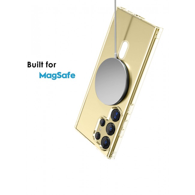 CATANES Samsung Galaxy S24 Ultra Case Translucent TPU Bumper Shockproof Phone Cover with Built-in Magnet Non-Yellowing Case Cover Compatible with MagSafe