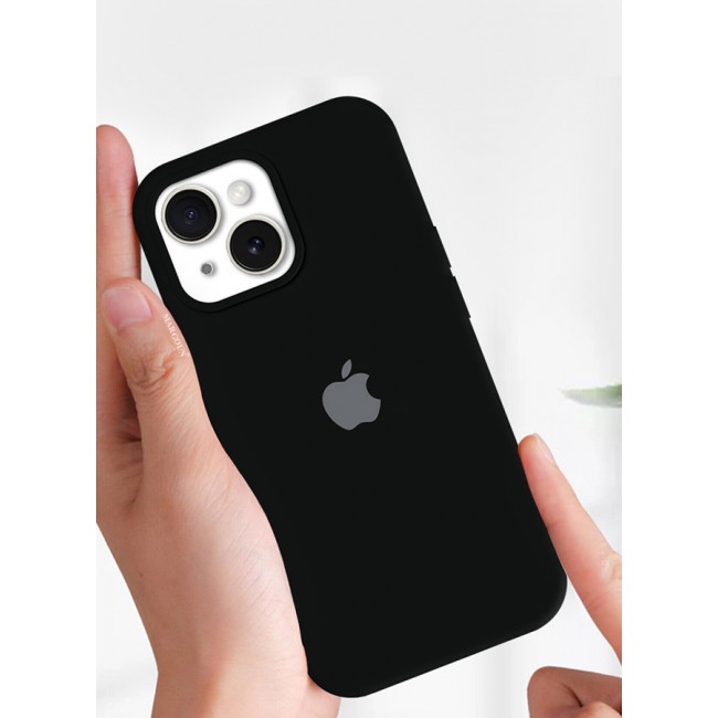 MARGOUN iPhone 15 Plus Case Silicone Case Cover Durable and Anti Scratch Back Cover Black