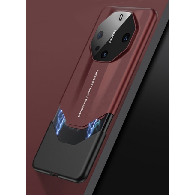 CATANES Huawei Mate 60 RS Ultimate Case 2 in 1 Armor Anti-knock Lens Protection Matte Hard PC Cover Protective Case Red