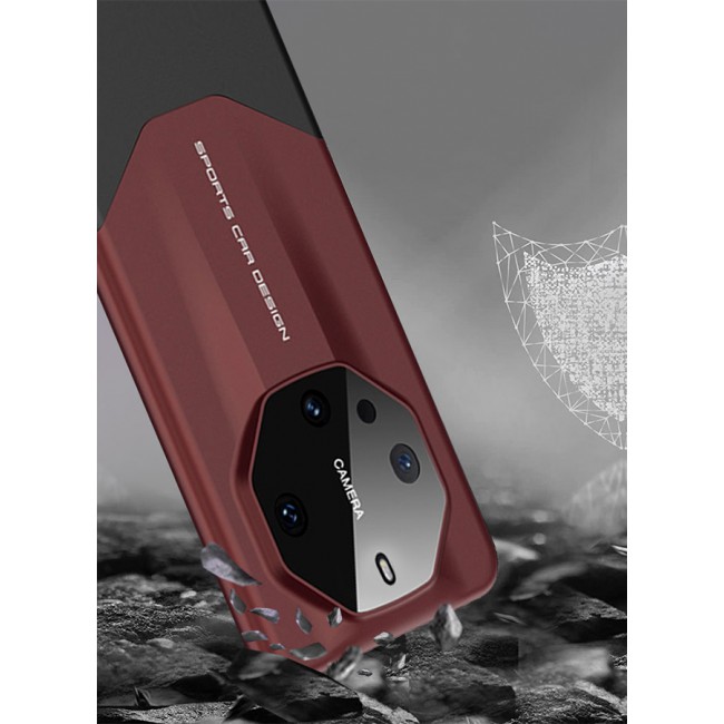 CATANES Huawei Mate 60 RS Ultimate Case 2 in 1 Armor Anti-knock Lens Protection Matte Hard PC Cover Protective Case Red