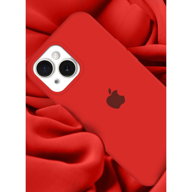 MARGOUN iPhone 15 Plus Case Silicone Case Cover Durable and Anti Scratch Back Cover Red