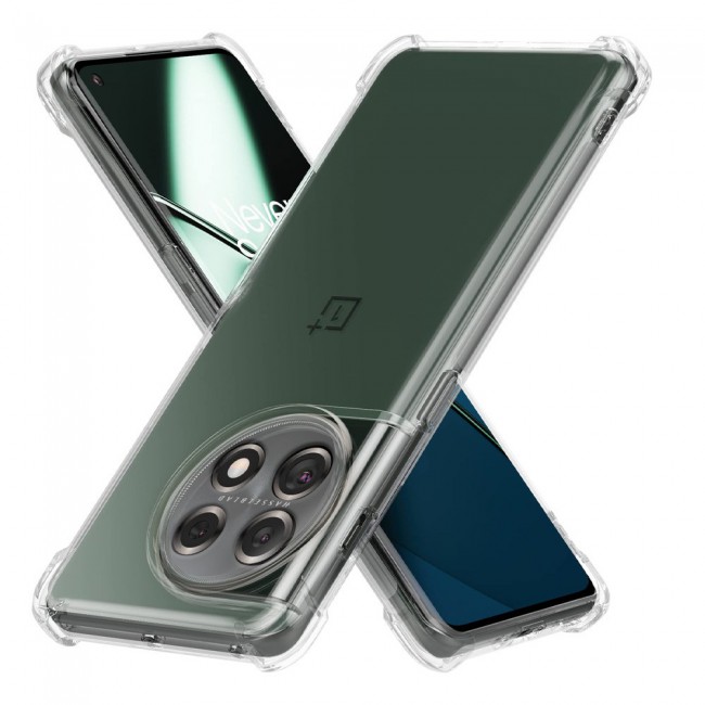 MARGOUN OnePlus 11 Case Clear Cover Slim Shockproof Reinforced Corner Protection Bumper Anti-Fall Transparent Soft TPU Case 6.7 inch Clear