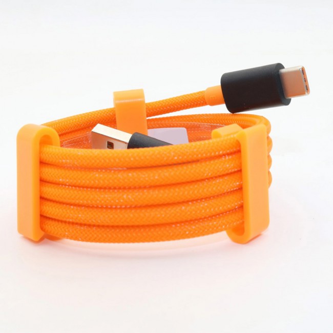 3 Pack Of OnePlus Fast Charge Type-C USB Cable Orange