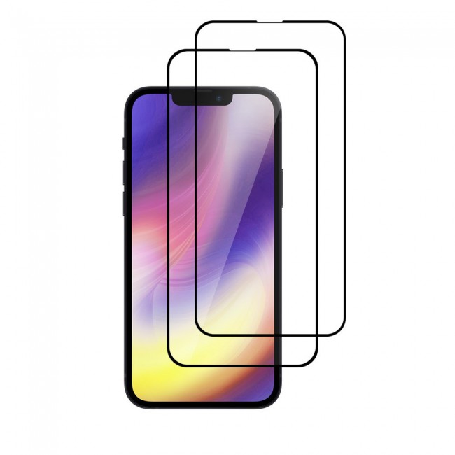 Apple iPhone 13 Mini Tempered 3D Glass Screen Protector Super Shieldz by Margoun - 2-Pack