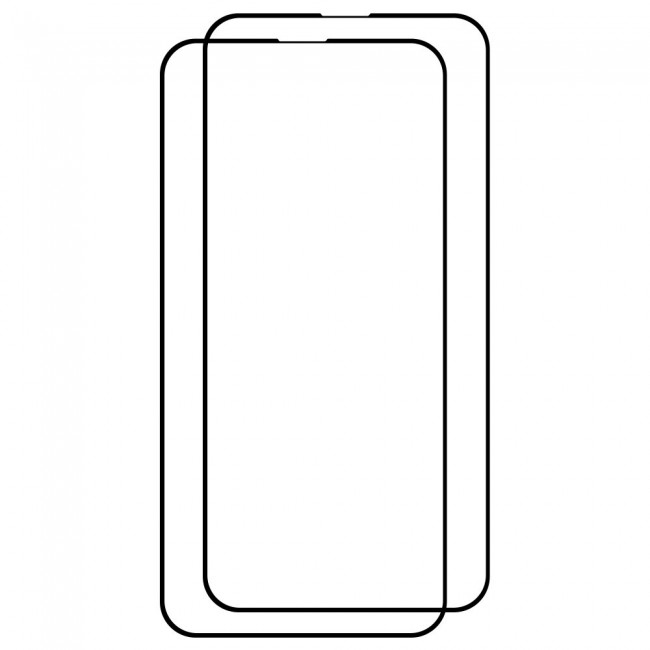 Apple iPhone 13 Mini Tempered 3D Glass Screen Protector Super Shieldz by Margoun - 2-Pack