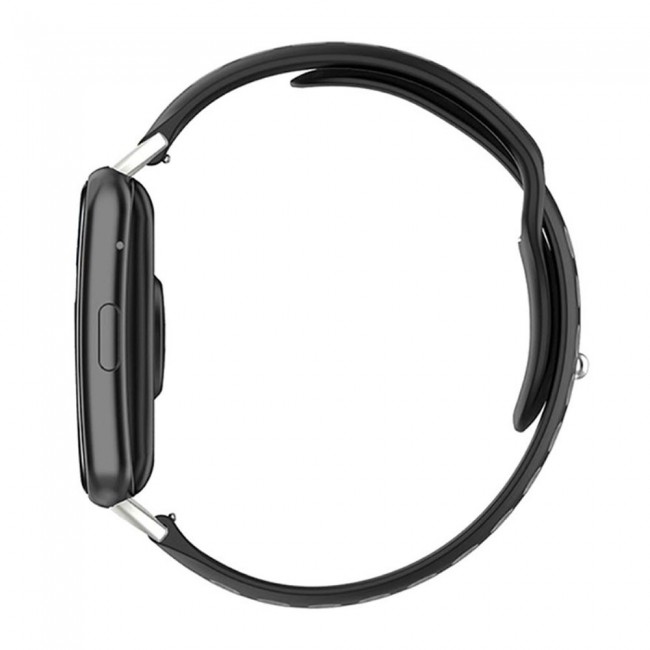 Huawei Watch Fit Band Soft Silicone Strap Watchband Double Color Quick Release Replacement Band Grey/Black