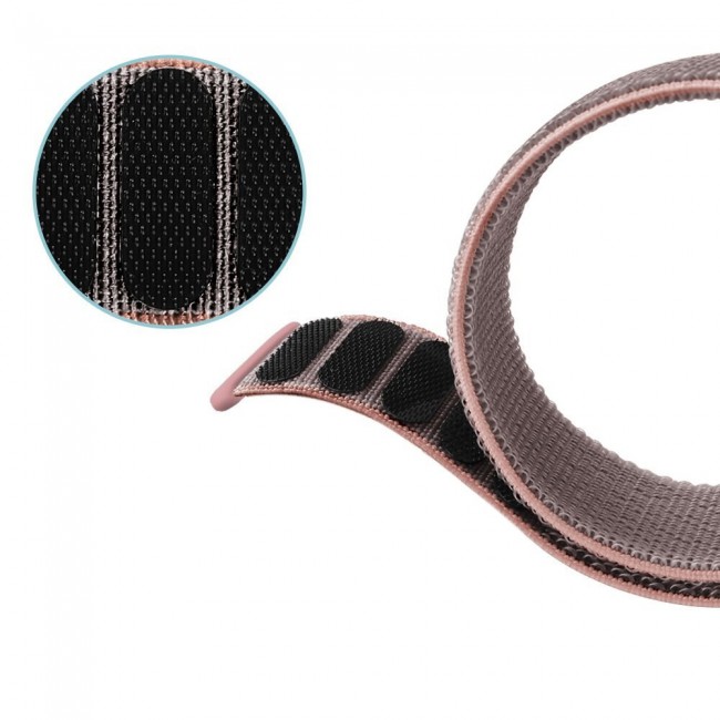 20mm Nylon Sport Watch Band for Active and Active 2 40-44mm Henlein Series by Margoun - Pink Sand