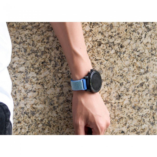 20mm Nylon Sport Watch Band for Active and Active 2 40-44mm Henlein Series by Margoun - Tahoe Blue