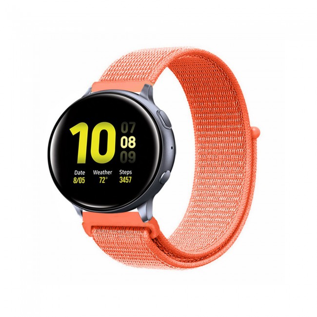 20mm Nylon Sport Watch Band for Active and Active 2 40-44mm Henlein Series by Margoun - Spicy Orange