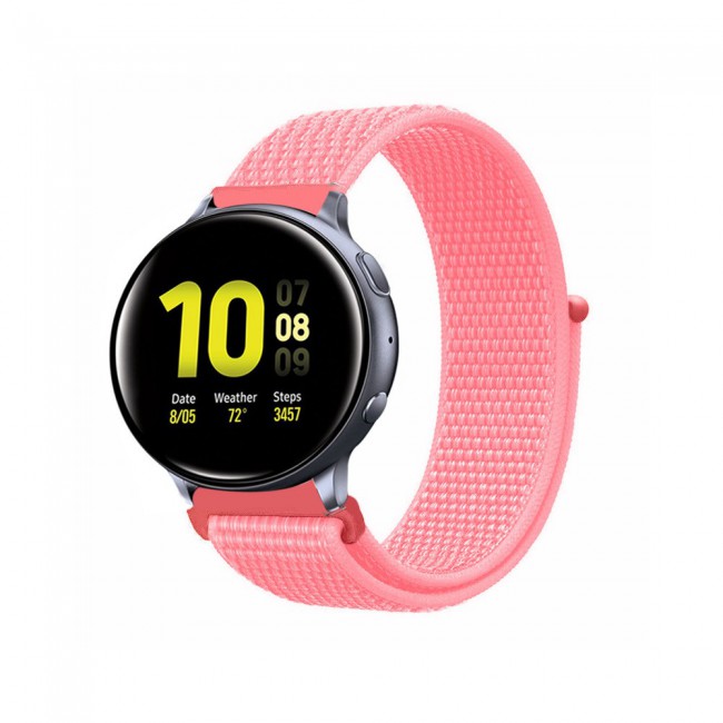 20mm Nylon Sport Watch Band for Active and Active 2 40-44mm Henlein Series by Margoun - Hot Pink