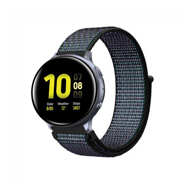 20mm Nylon Sport Watch Band for Active and Active 2 40-44mm Henlein Series by Margoun - Midnight Blue