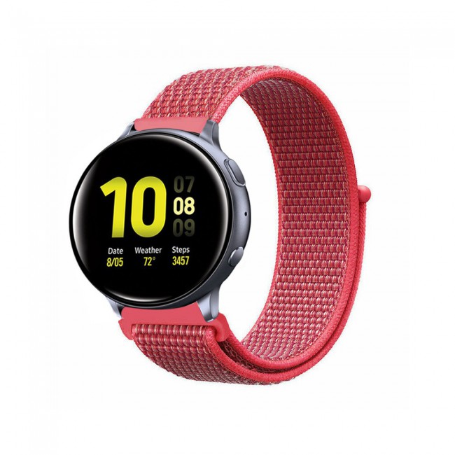 20mm Nylon Sport Watch Band for Active and Active 2 40-44mm Henlein Series by Margoun - Hibiscus