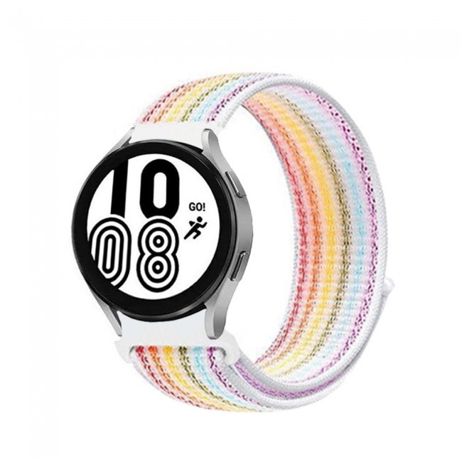 20mm Nylon Sport Watch Band for Samsung Galaxy Watch 4 and 4 Classic 40-44mm 42-46mm Henlein Series by Margoun - Seven Colors