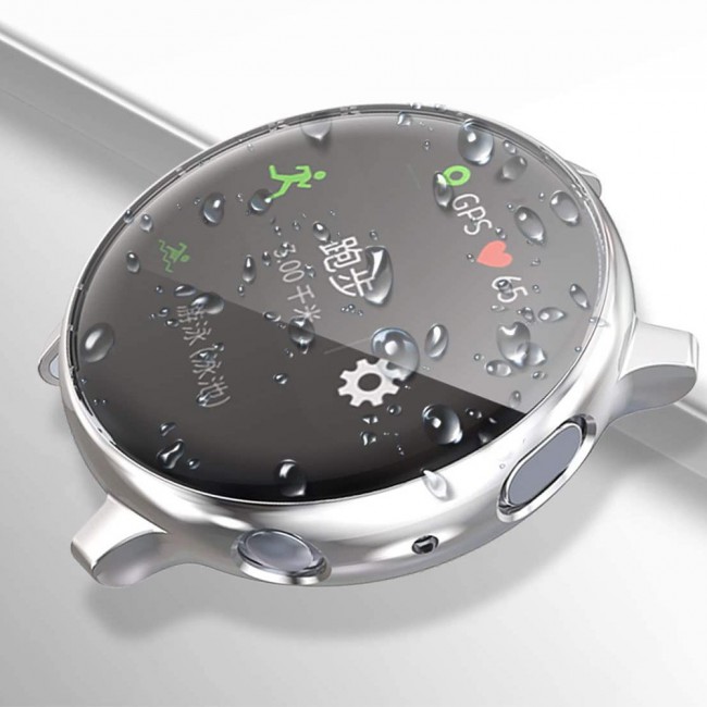 2Pack Margoun Case for Samsung Galaxy Watch Active 2 44mm - Silver Gold
