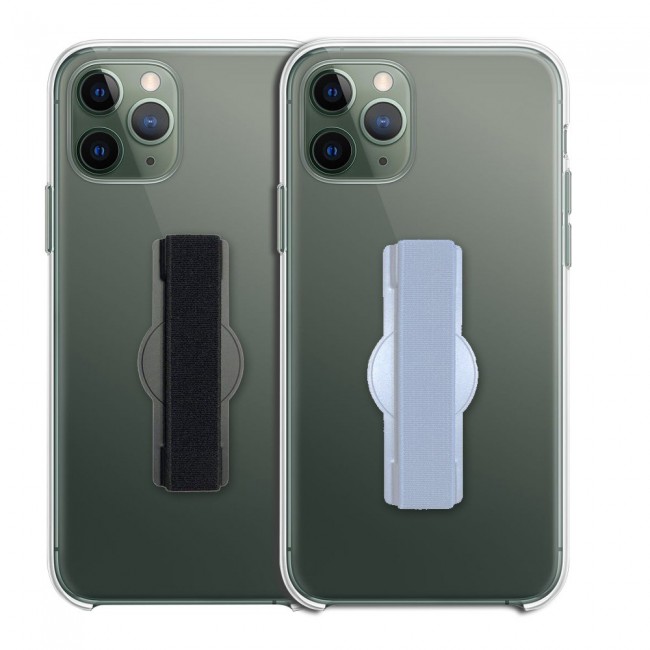 2Pack Margoun Magnetic Finger Grip for Mobile Phone - Black Grey
