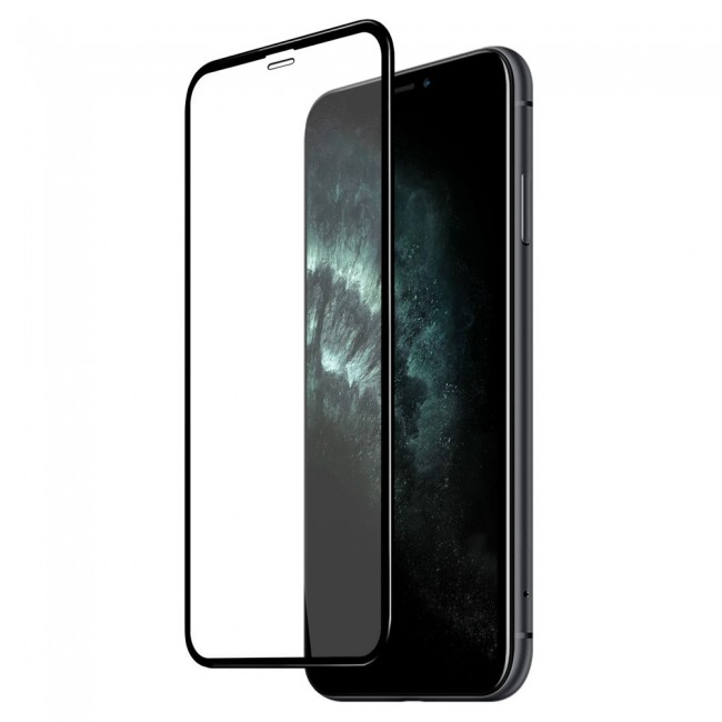 2Pack Margoun Silicone Case Cover with 3D Screen Protector for iPhone 12 Pro - Black