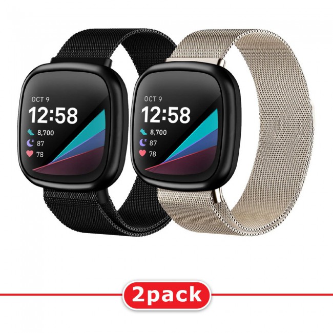Fitbit sense milanese best sale