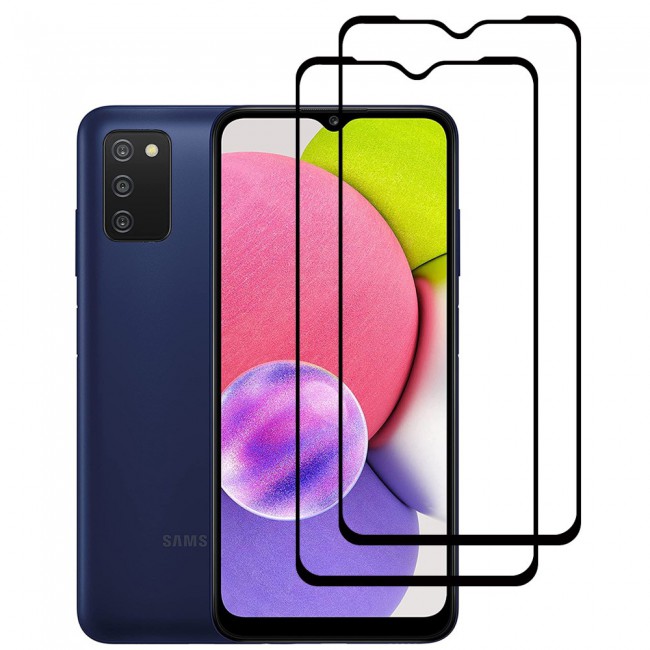2Pack Samsung Galaxy A03s Glass 3D Tempered Screen Protector Super Shieldz by Margoun