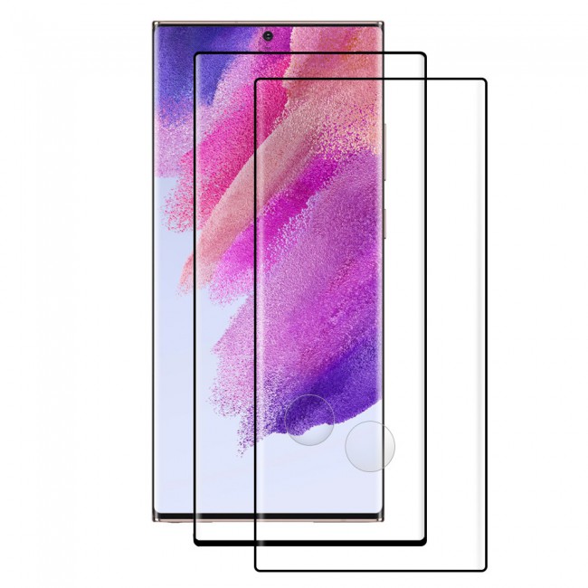 2Pack Samsung Galaxy S22 Ultra Glass 3D Tempered Screen Protector Super Shieldz by Margoun - Clear