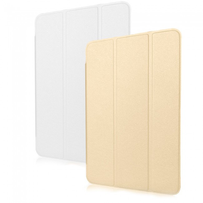 Margoun 2Pack Trifold Folio Case Cover for Samsung Galaxy Tab 4 T330 8.0 inch - Gold White