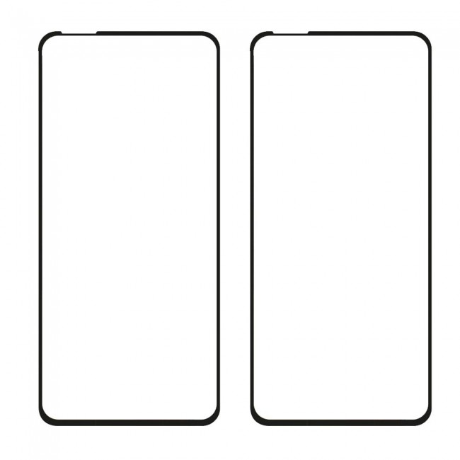 3D Curved Tempered Glass Screen Protector for OnePlus 9 2Pack Super Shieldz by Margoun - Black Edge