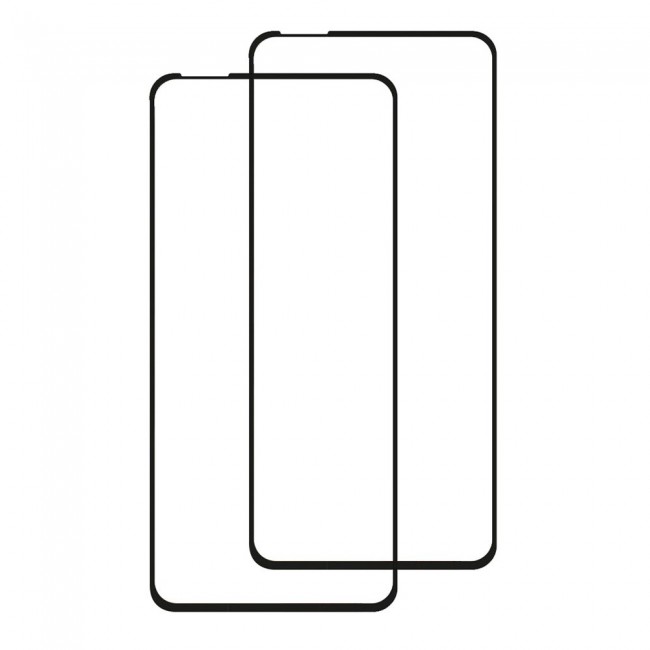 3D Curved Tempered Glass Screen Protector for OnePlus 9 2Pack Super Shieldz by Margoun - Black Edge