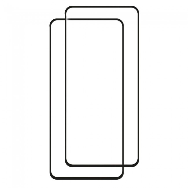 3D Tempered Glass Screen Protector for OnePlus 9RT 2Pack Super Shieldz by Margoun - Black Edge